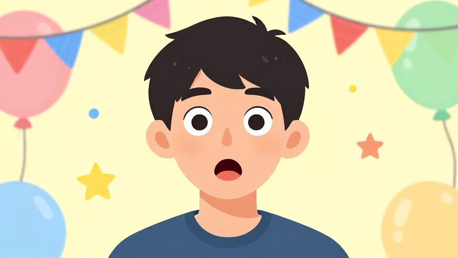 Illustration%20of%20a person with amazed wide eyes and open mouth, colorful party scene in the background