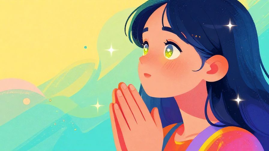 Illustration%20of%20a person with hands clasped and sparkling eyes, admiring something beautiful, vibrant colors, illustrated style