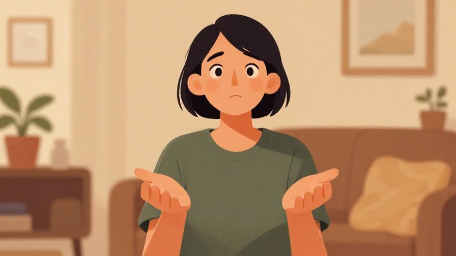 Illustration%20of%20a person with open palms facing upward, looking sincere and earnest in a cozy home environment, warm colors, illustrated style