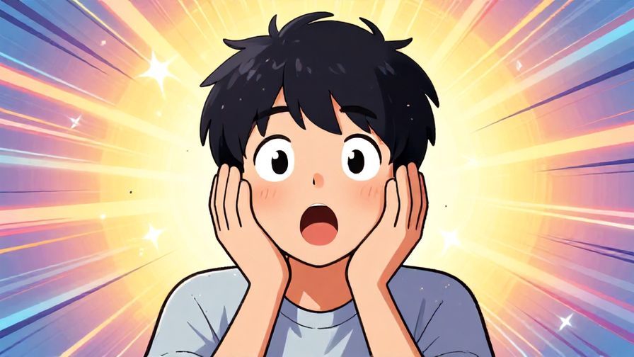 Illustration%20of%20a person with wide eyes%2C%20hands%20up%20near%20face%20in%20surprise%2C%20colorful%20background%20with%20bursting%20lines%20and%20sparkles.