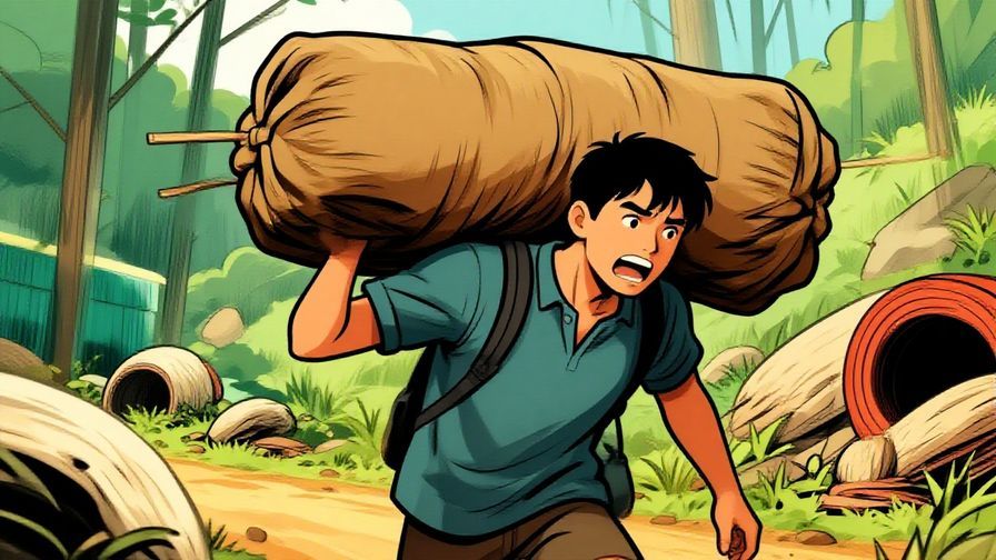 Illustration%20of%20a person%20carrying%20a huge%20heavy%20load%20on%20their%20back%2C%20strained%20expression%2C%20detailed%20background%2C%20vibrant%20colors%2C%20illustrated%20style