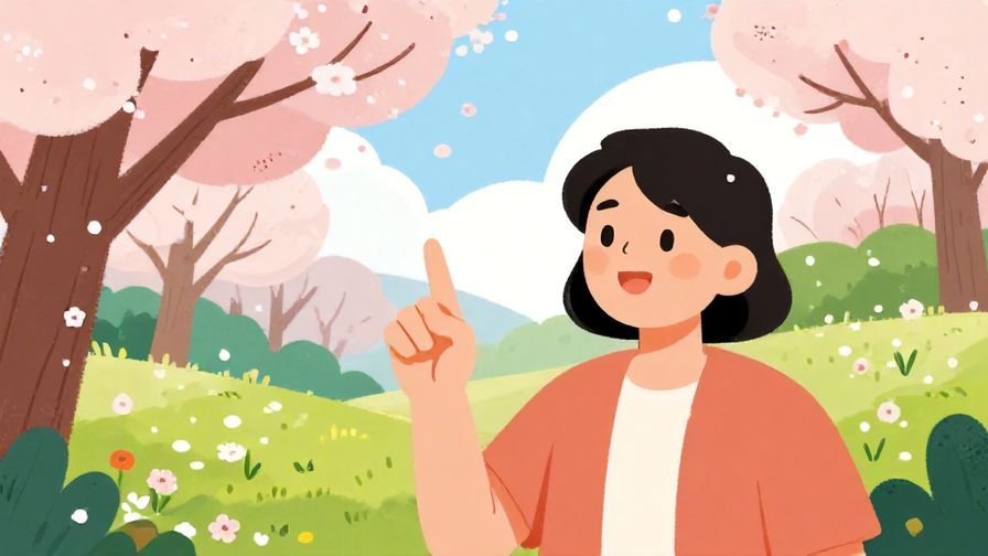 Illustration%20of%20a person%20crossing%20their%20fingers%20with%20a%20hopeful%20expression%20in%20a%20garden%20with%20cherry%20blossoms%20falling%2C%20vibrant%20colors%2C%20illustrated%20style