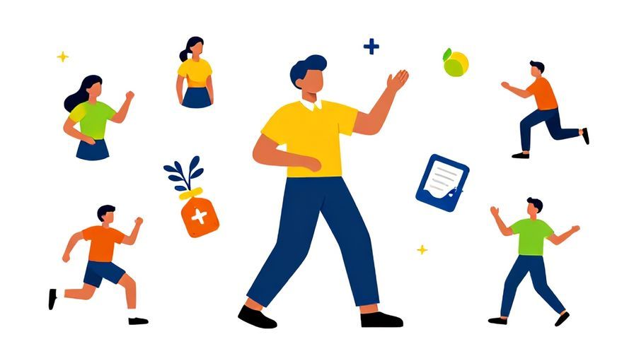 Illustration%20of%20a person%20demonstrating%20an%20action%20with%20examples%20hovering%20around%20them%2C%20bright%20colors%2C%20illustrated%20style