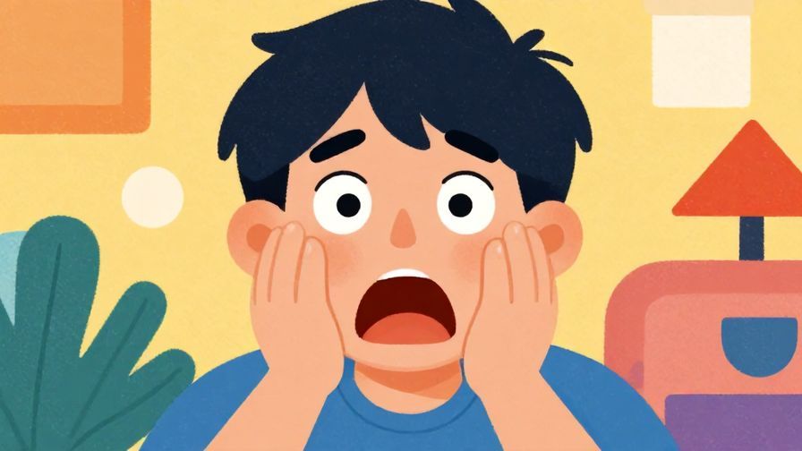 Illustration%20of%20a person%20in%20shock%20with%20wide%20open%20eyes%20and%20mouth%20in%20a%20vibrant%20colorful%20setting%2C%20illustrated%20style