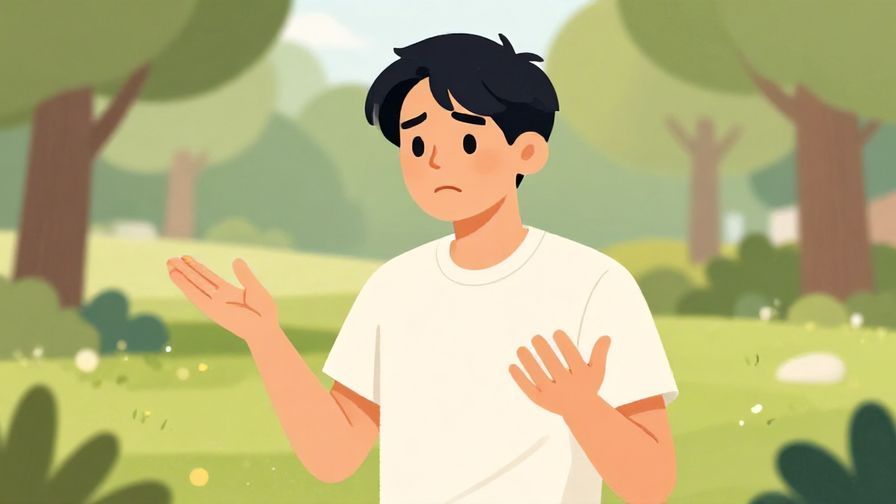 Illustration%20of%20a person%20looking%20puzzled%20and%20concerned%2C%20gesturing%20with%20open%20hands%2C%20outdoor%20park%20setting%2C%20illustrated%20style