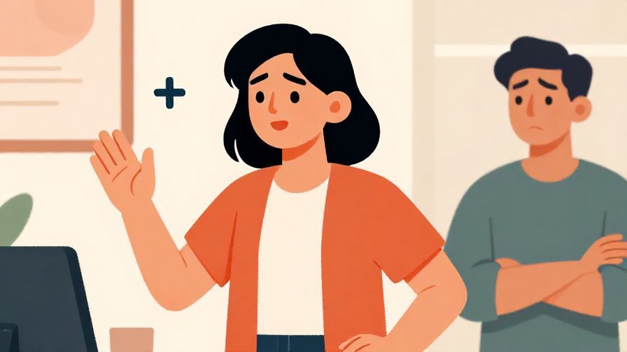 Illustration%20of%20a person%20making%20a%20bold%20statement%2C%20while%20another%20person%20looks%20worried%20or%20cautious%2C%20indoor%20setting%2C%20vibrant%20colors%2C%20illustrated%20style