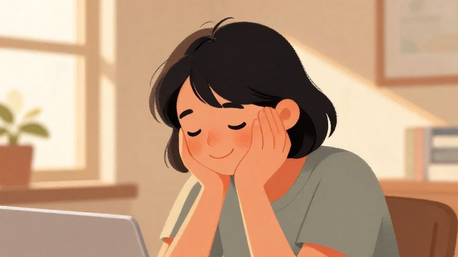 Illustration%20of%20a person%20nodding%20with%20a%20bright%20smile%20in%20a%20sunlit%20room%2C%20warm%20colors%2C%20illustrated%20style