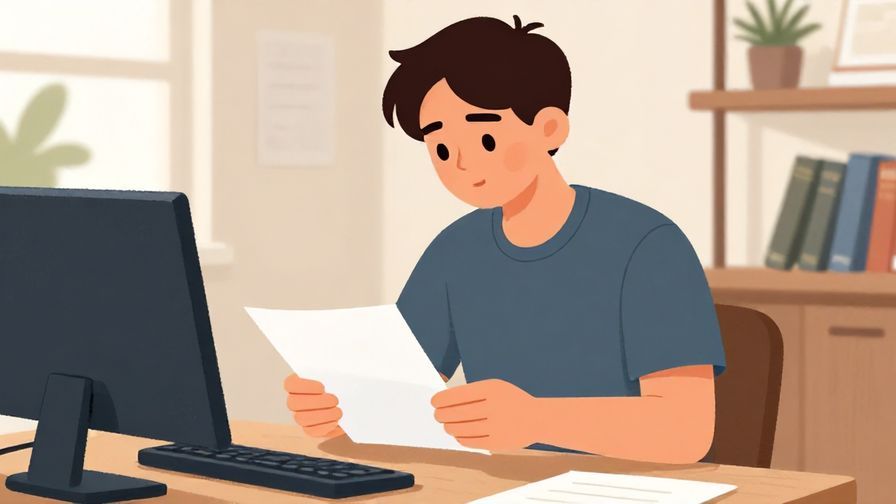 Illustration%20of%20a person%20organizing%20papers%20neatly%20at%20a%20desk%20with%20a%20focused%20expression%2C%20tidy%20room%20background%2C%20illustrated%20style