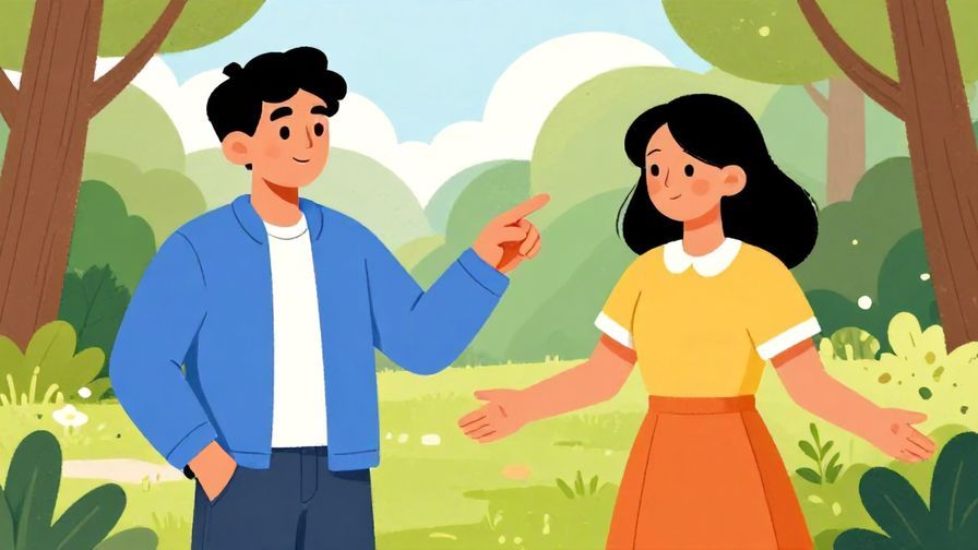 Illustration%20of%20a person%20pointing%20playfully%20at%20another%20who%20is%20shrugging%20innocently%20in%20a%20park%20setting%2C%20vibrant%20colors%2C%20illustrated%20style