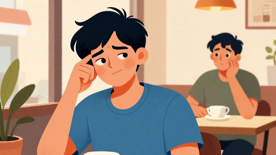 Illustration%20of%20a person%20raising%20an%20eyebrow%20with%20a%20smirk%2C%20another%20looking%20caught%20off%20guard%20in%20a%20cafe%20scene%2C%20vibrant%20colors%2C%20illustrated%20style