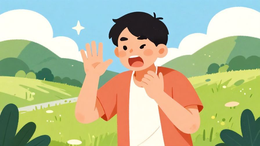 Illustration%20of%20a person%20showing%20a%20quick%20startle%20reaction%20in%20a%20natural%20setting%2C%20bright%20colors%2C%20illustrated%20style