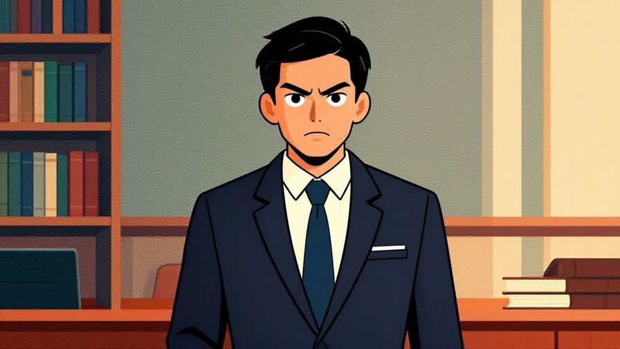 Illustration%20of%20a person%20standing%20strongly%20with%20determined%20expression%20in%20a%20formal%20setting%2C%20vibrant%20colors%2C%20illustrated%20style