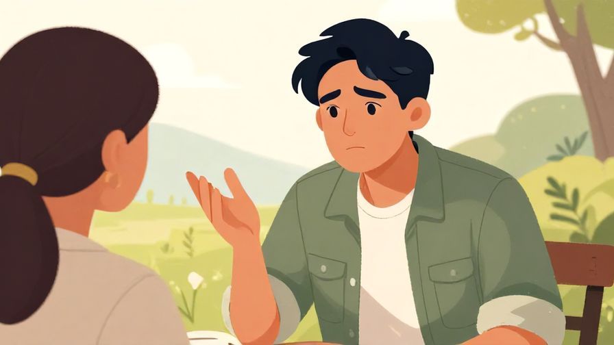 Illustration%20of%20a person%20talking%20seriously%20to%20a%20friend%20with%20an%20emphatic%20gesture%2C%20relaxed%20outdoor%20setting%2C%20illustrated%20style