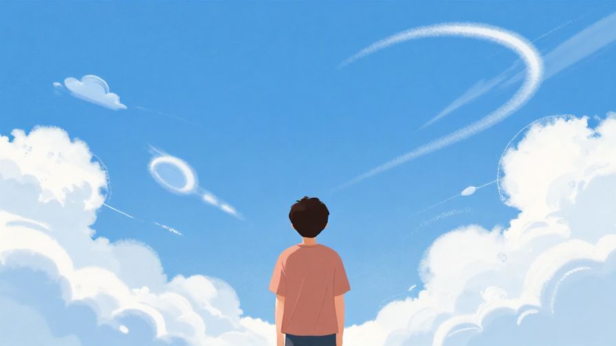 Illustration%20of%20a person%20watching%20clouds%20forming%20patterns%20in%20a%20bright%20blue%20sky%2C%20detailed%20background%2C%20vibrant%20colors%2C%20illustrated%20style