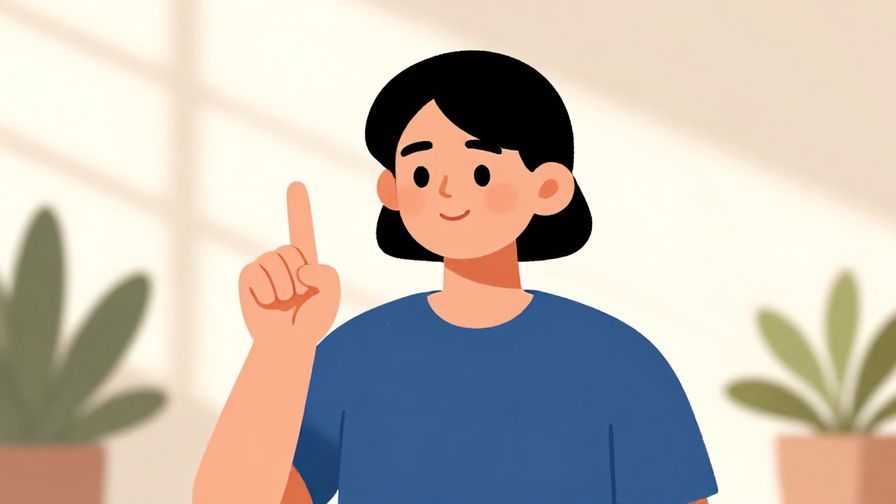 Illustration%20of%20a person%20with%20a%20finger%20raised%20like%20warning%2C%20with%20a%20slight%20smile%2C%20in%20a%20bright%20room%20with%20sunlight%20and%20plants%2C%20illustrated%20style