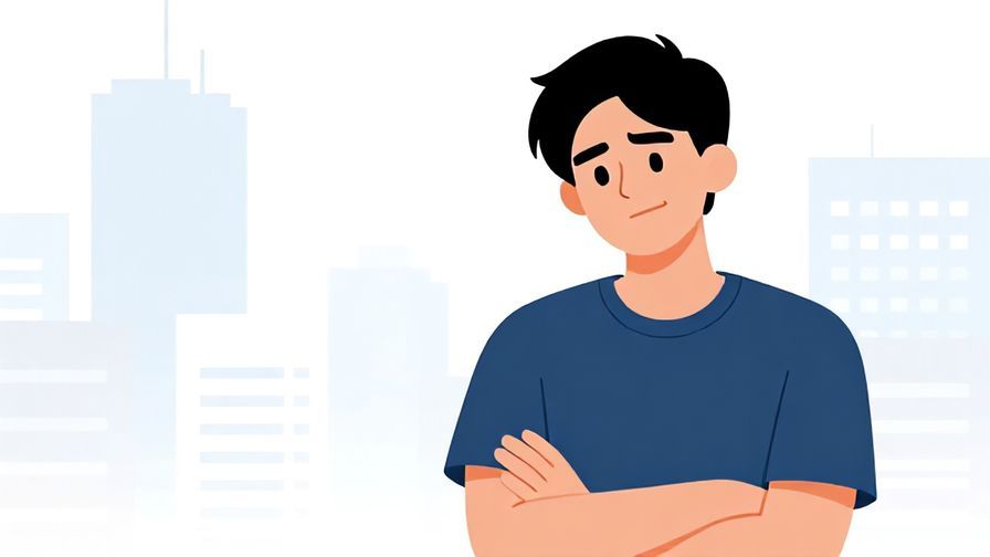 Illustration%20of%20a person%20with%20a%20smirk%20and%20crossed%20arms%20showing%20casual%20disbelief%2C%20bright%20cityscape%20background%2C%20illustrated%20style