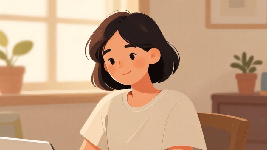 Illustration%20of%20a person%20with%20a%20soft%20smile%20and%20a%20slight%20shrug%20in%20a%20cozy%20room%2C%20relaxed%20afternoon%20light%2C%20illustrated%20style