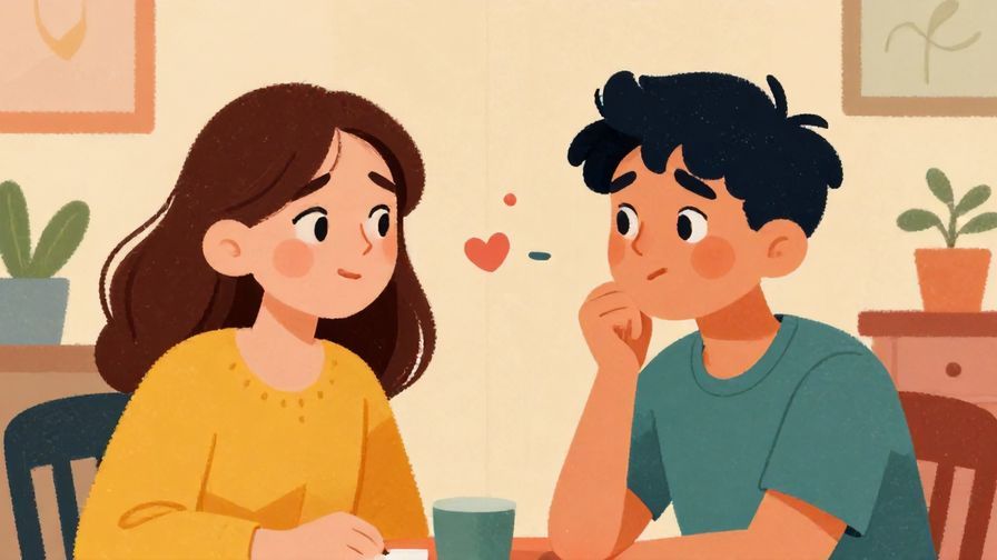 Illustration%20of%20a playful argument between two friends, one slightly exasperated, colorful room background, illustrated style