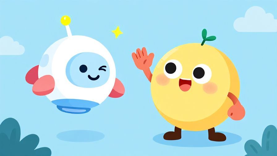 Illustration%20of%20a playful character waving goodbye to a cartoonish spaceship, cheerful and colorful
