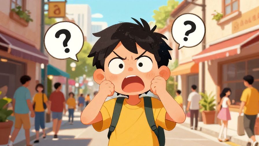 Illustration%20of%20a playful character%20making a funny face%20and asking a question%20in a lively street scene%2C%20detailed%20background%2C%20vibrant%20colors%2C%20illustrated%20style