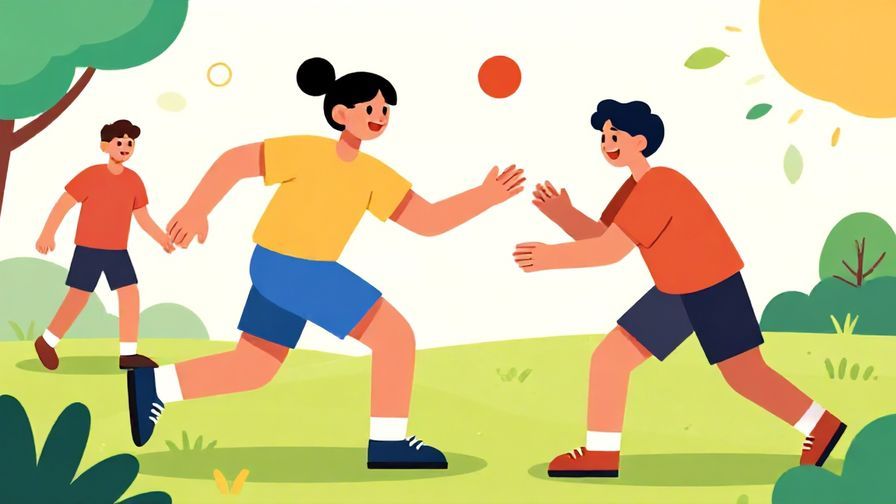 Illustration%20of%20a playful person nudging a friend to hurry during a game, vibrant colors, energetic scene