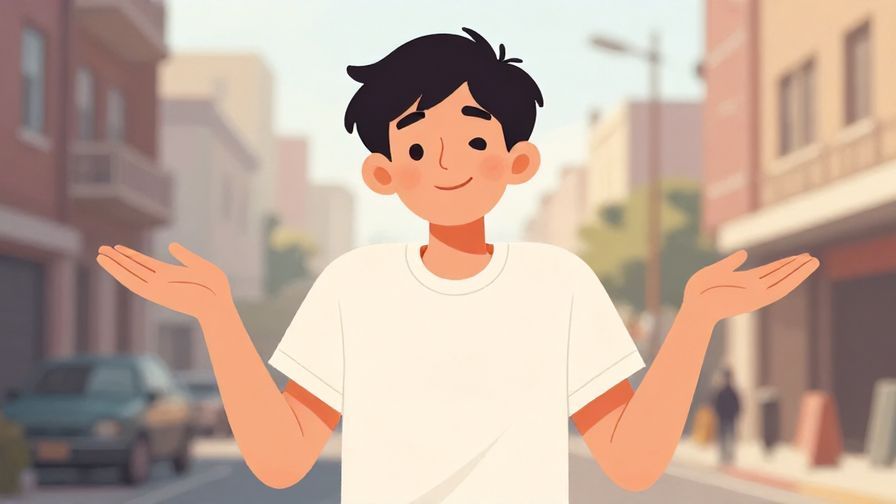 Illustration%20of%20a playful person shrugging with a smile%2C%20informal%20urban%20setting%2C%20illustrated%20style