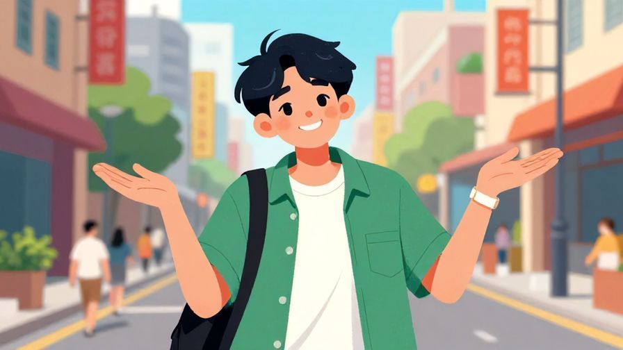 Illustration%20of%20a playful shrug from a young person in a city street, showing carefree attitude and relaxed vibe, vibrant colors, illustrated style
