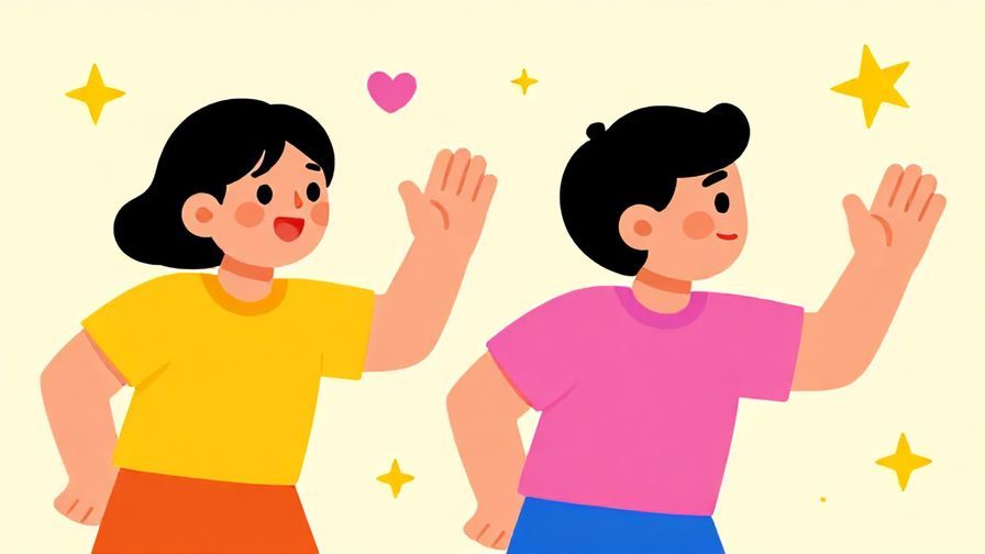 Illustration%20of%20a playful%20person%20encouraging%20another%20to%20turn%20right%2C%20bright%20colors%2C%20animated%20style