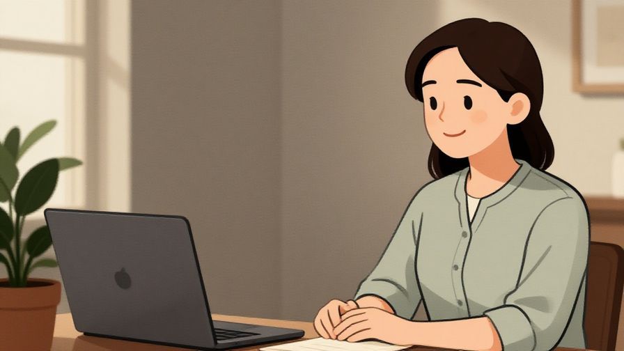 Illustration%20of%20a polite character waiting patiently with a gentle smile, indoor setting with soft lighting, illustrated style