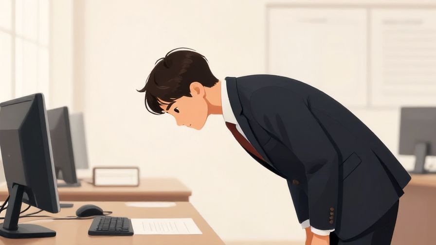Illustration%20of%20a polite person bowing slightly in a formal office setting, calm and respectful atmosphere