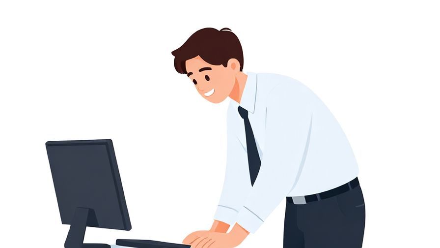 Illustration%20of%20a polite person bowing slightly with a confident smile, clean professional background, illustrated style