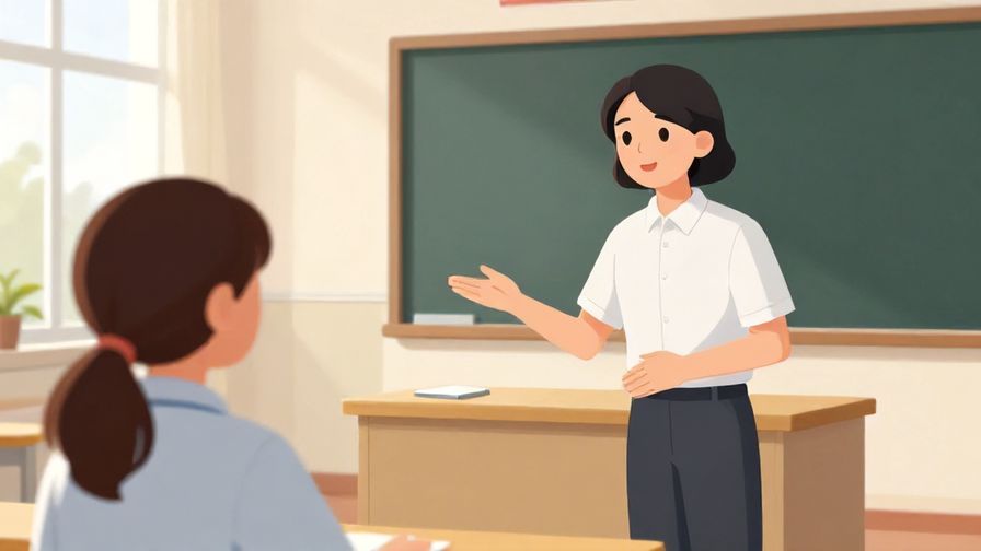 Illustration%20of%20a polite person listening attentively, gently gesturing for clarification, bright classroom setting