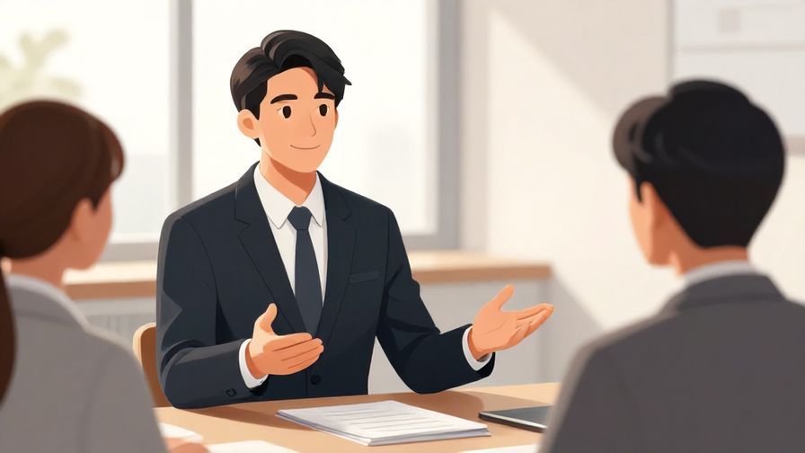 Illustration%20of%20a polite%20businessperson%20gesturing%20with%20open%20hands%20and%20smiling%20softly%20in%20a%20meeting%20room%20with%20natural%20light.