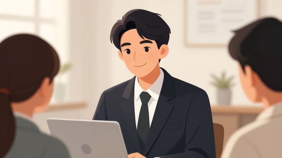 Illustration%20of%20a polite%20person%20smiling%20gently%20in%20a%20business%20meeting%20environment%2C%20soft%20lighting%2C%20illustrated%20style