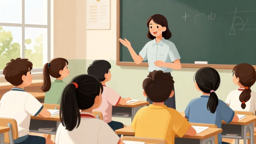Illustration%20of%20a polite%20teacher%20explaining%20something%20to%20students%20in%20a%20bright%20classroom%2C%20engaged%20faces%2C%20vibrant%20colors%2C%20illustrated%20style