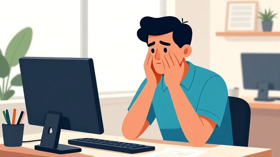 Illustration%20of%20a professional setting with a person nodding with confidence, computer and office background, vibrant colors, illustrated style