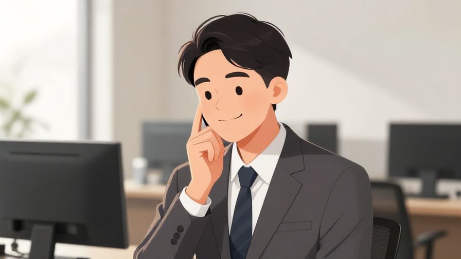 Illustration%20of%20a professional smiling and nodding, with a tidy office background and soft daylight