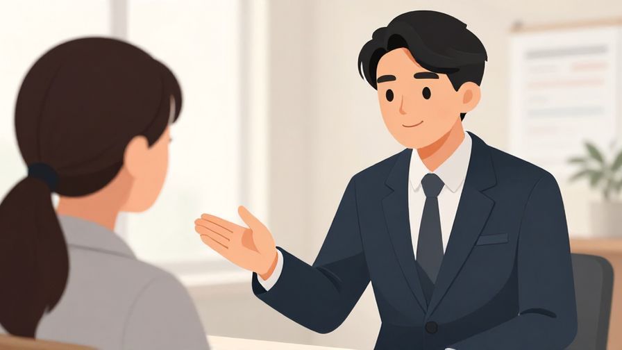 Illustration%20of%20a professional%20person%20politely%20correcting%20someone%20with%20a%20soft%20smile%2C%20office%20background%2C%20illustrated%20style