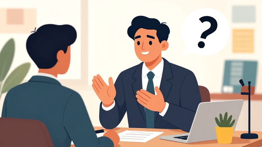 Illustration%20of%20a professional%20setting%20with%20someone%20asking%20a%20question%20with%20polite%20body%20language%2C%20office%20background%2C%20vibrant%20colors%2C%20illustrated%20style