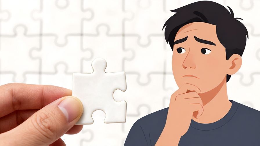 Illustration%20of%20a puzzle piece that doesn’t fit, held by a person looking thoughtful, detailed background