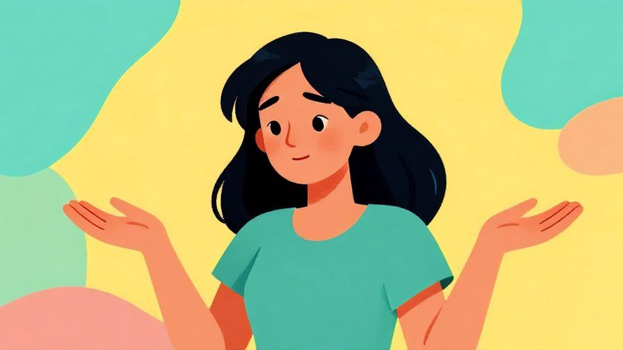 Illustration%20of%20a relaxed character shrugging lightly with a calm expression, serene background, vibrant colors, illustrated style