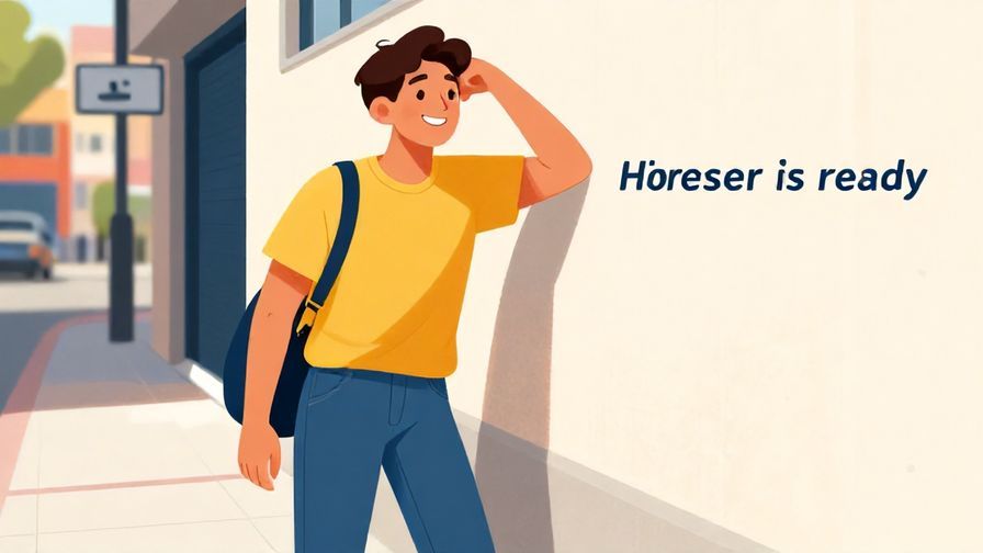 Illustration%20of%20a relaxed person leaning on a wall with a smile, asking if someone else is ready, urban casual setting%2C%20vibrant%20colors%2C%20illustrated%20style