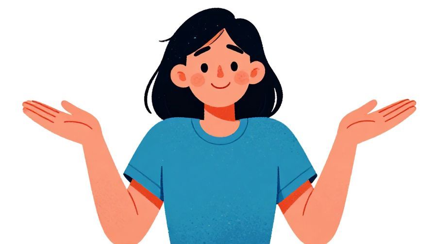 Illustration%20of%20a relaxed person shrugging with a playful smirk, vibrant colors, illustrated style