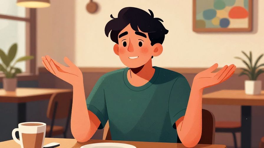 Illustration%20of%20a relaxed person%20speaking with a casual shrug%20in a cozy café%20setting%2C%20detailed%20background%2C%20vibrant%20colors%2C%20illustrated%20style