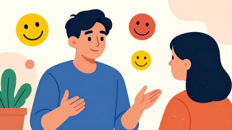 Illustration%20of%20a relaxed person%20talking%20to%20a%20friend%2C%20with%20soft%20background%20colors%20and%20abstract%20emotion%20symbols%2C%20vibrant%20colors%2C%20illustrated%20style