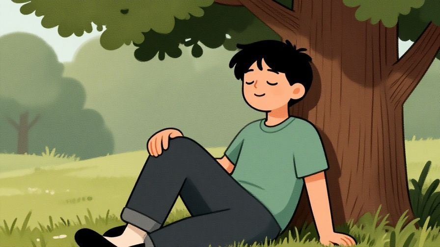 Illustration%20of%20a relaxed%20character%20sitting%20under%20a%20tree%20with%20closed%20eyes%20and%20a%20calm%20smile%2C%20symbolizing%20patience%20and%20trust%20in%20time%2C%20casual%20and%20peaceful%20illustrated%20style