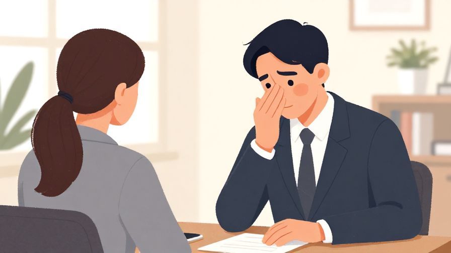 Illustration%20of%20a respectful person nodding while listening, formal office setting with soft colors