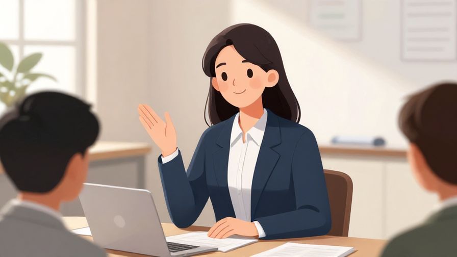 Illustration%20of%20a respectful%20office%20worker%20gesturing%20politely%20with%20a%20soft%20smile%20in%20a%20conference%20room%20with%20natural%20light.