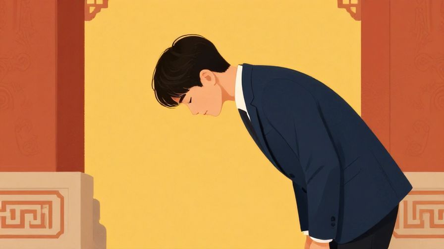 Illustration%20of%20a respectful%20person%20bowing%20gently%20with%20a%20calm%20temple%20background%2C%20serene%20and%20formal%20atmosphere%2C%20vibrant%20colors%2C%20illustrated%20style