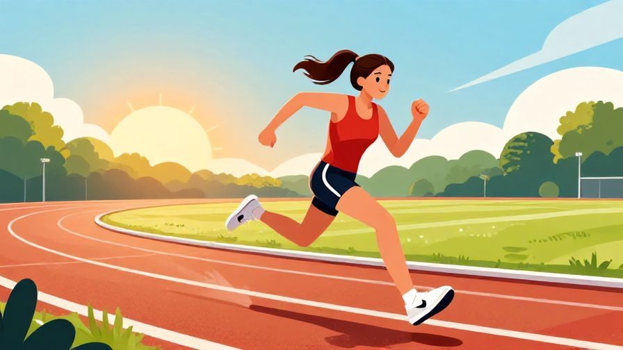Illustration%20of%20a runner sprinting energetically on a track with a sunrise in background, dynamic movement%2C%20vibrant%20colors%2C%20illustrated%20style
